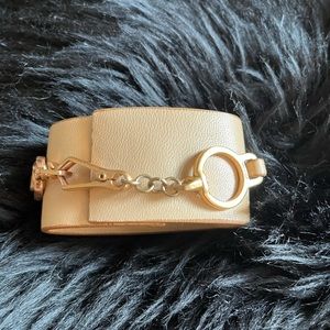Prada leather cuff bracelet